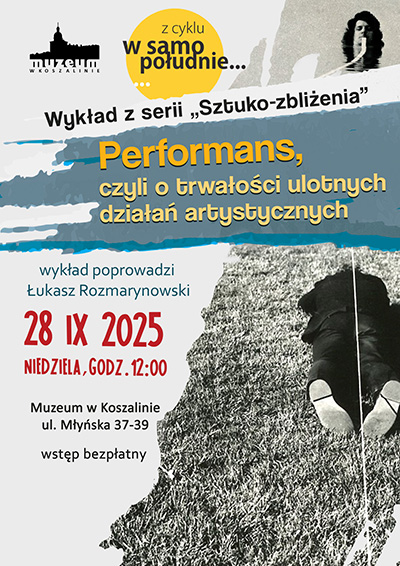 Zaproszenie na spotkanie z cyklu "W samo południe" na wykład z serii "Sztuko-zbliżenia" - wrzesień 2025